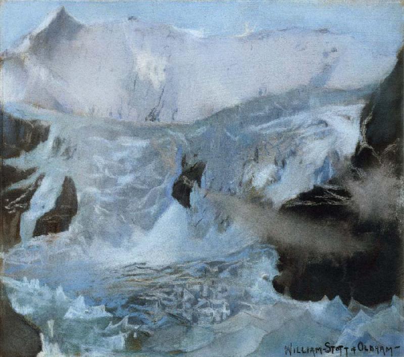 William Stott of Oldham The Fischrhorn Glacier